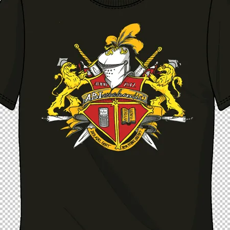 ritterliches_wappen_t_shirt ABIstokratie - Der Adel geht der Pöpel bleibt design