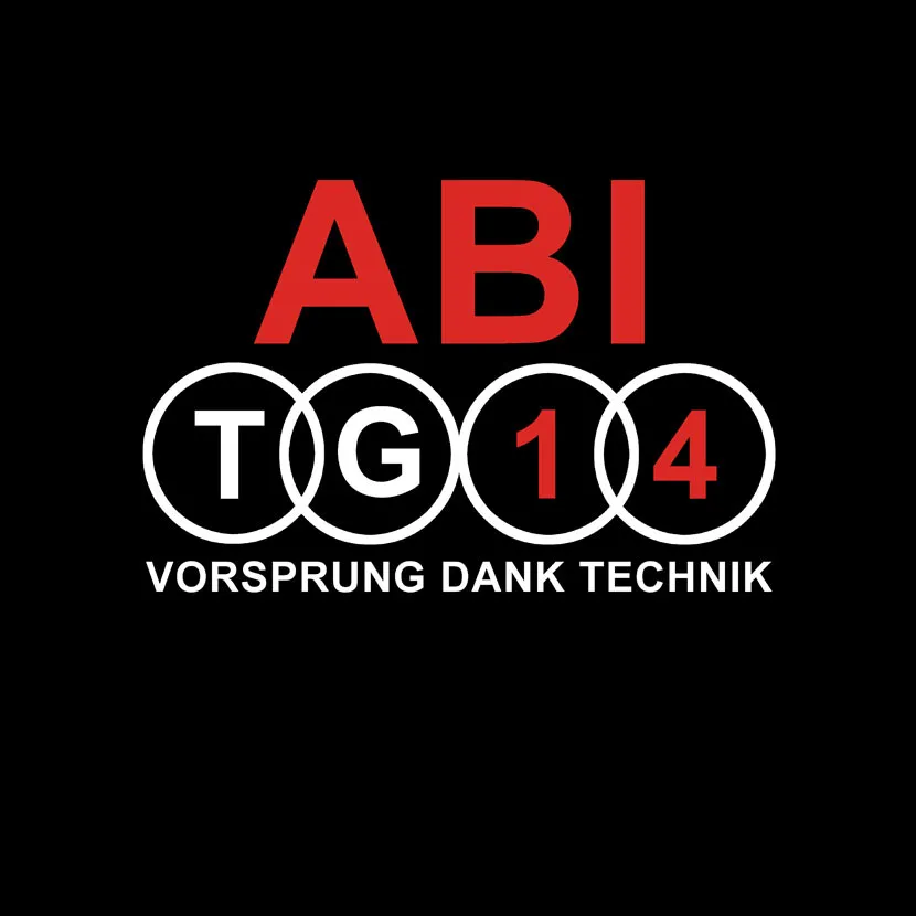 grafik_rote_schwarze_buchstaben ABI TG 14 Vorsprung durch Technik design