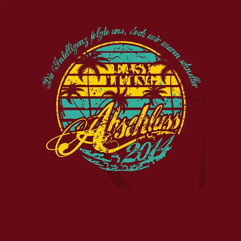 retro_sommershirt_design_2014 Die Intelligenz folgte uns doch wir waren schneller design