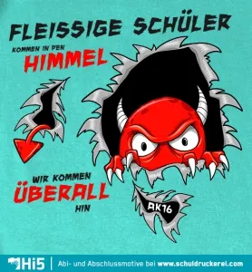 t-shirt_design_mit_rotem_teufel_und_text Wir kommen ueberall hin design