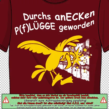 durchs anecken pfluegge geworden