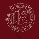 weißes_siegel_auf_rotem_hintergrund Die Intelligenz hat uns verfolgt doch wir waren schneller design