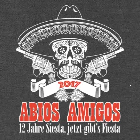 mexikanischer_schadel_design_2017 Abios Amigos - 12 Jahre Siesta design