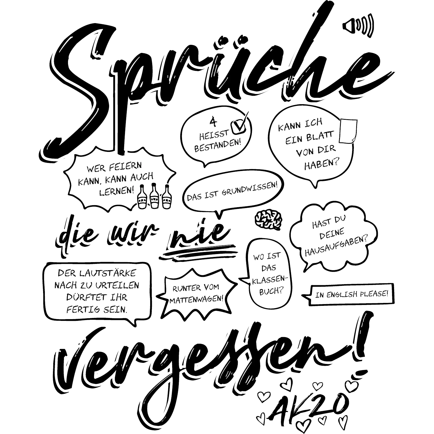verwandte_sprueche_grafik Sprüche die wir nie vergessen design