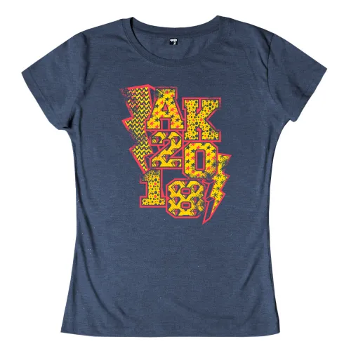 Buntes, grafisches Design "AK 2018" mit geometrischen Mustern auf dunkelblauem Hintergrund.