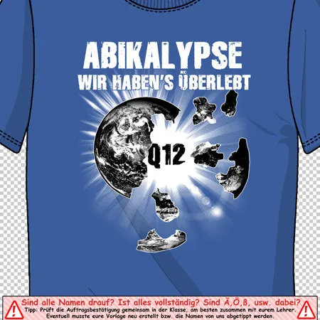 abikalypse_t_shirt_design Abikalypse wir habens überlebt design