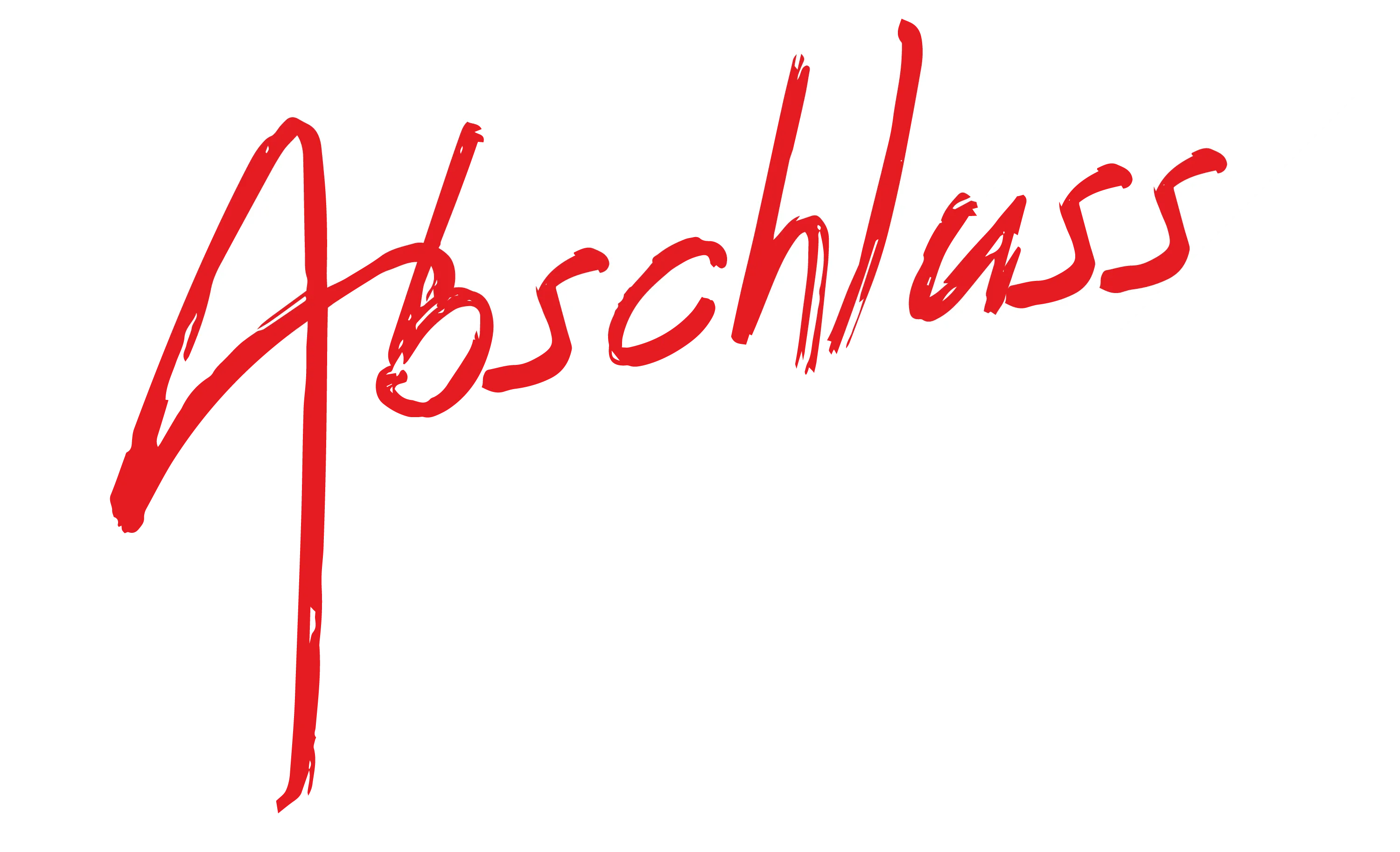 schwarzer hintergrund weisse blockzahlen 202X roter handschriftlicher schriftzug abschluss ueberlagert