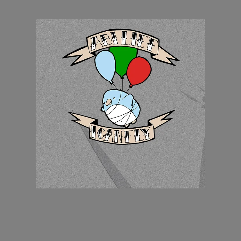 vogel_mit_luftballons Abilief I can fly design