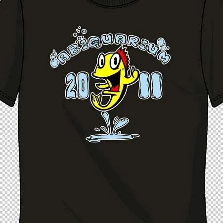 schwarzes_tshirt_mit_fischgrafik_2011 Abiquarium design