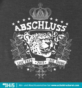 abschluss_leopard_design Live fast die young tiger design