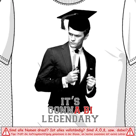 absolvent_mit_hut_und_tasse It´s gonnA BI legendary design