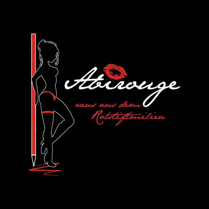 silhouette_frau_kussmund_attirouge ABIrouge raus aus dem Rotstiftmilieu design
