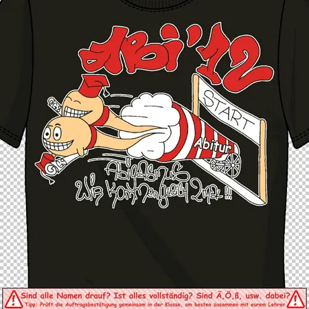 abschluss_tshirt_design_2024 ABI 12 - Abigasmus Wir kommen gleich! design