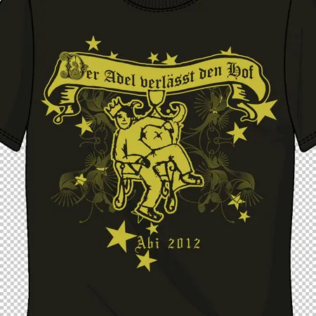 schwarzes_tshirt_mit_goldenem_druck_2012 Der Adel verlässt den hof design