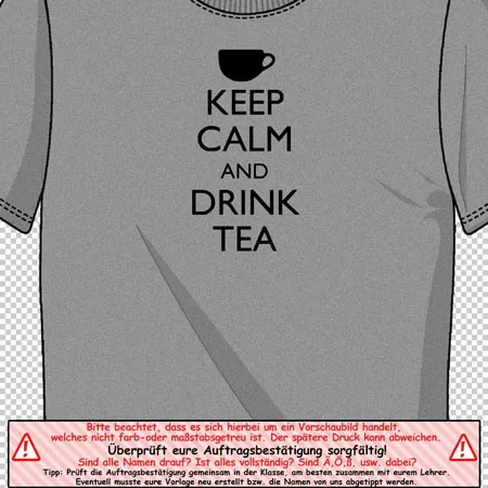 keep calm and drink tea