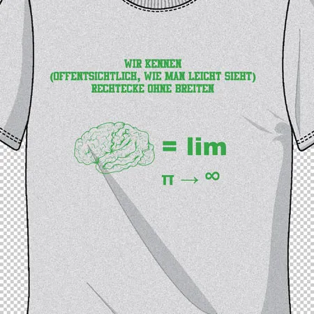 TShirt_mit_Gehirn_und_Mathematik Wir kennen Rechtecke ohne Breiten design
