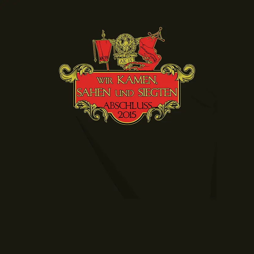 abschlussjahr_bannermotiv Wir kamen sahen und siegten Abschluss 2015 design