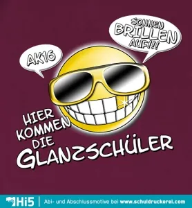 emoji_mit_sonnenbrille_slogan Glanzschueler design