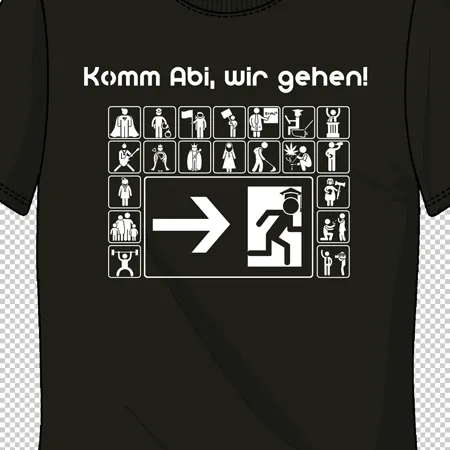 t-shirt_mit_abitur_thema Komm ABI, wir gehen! design