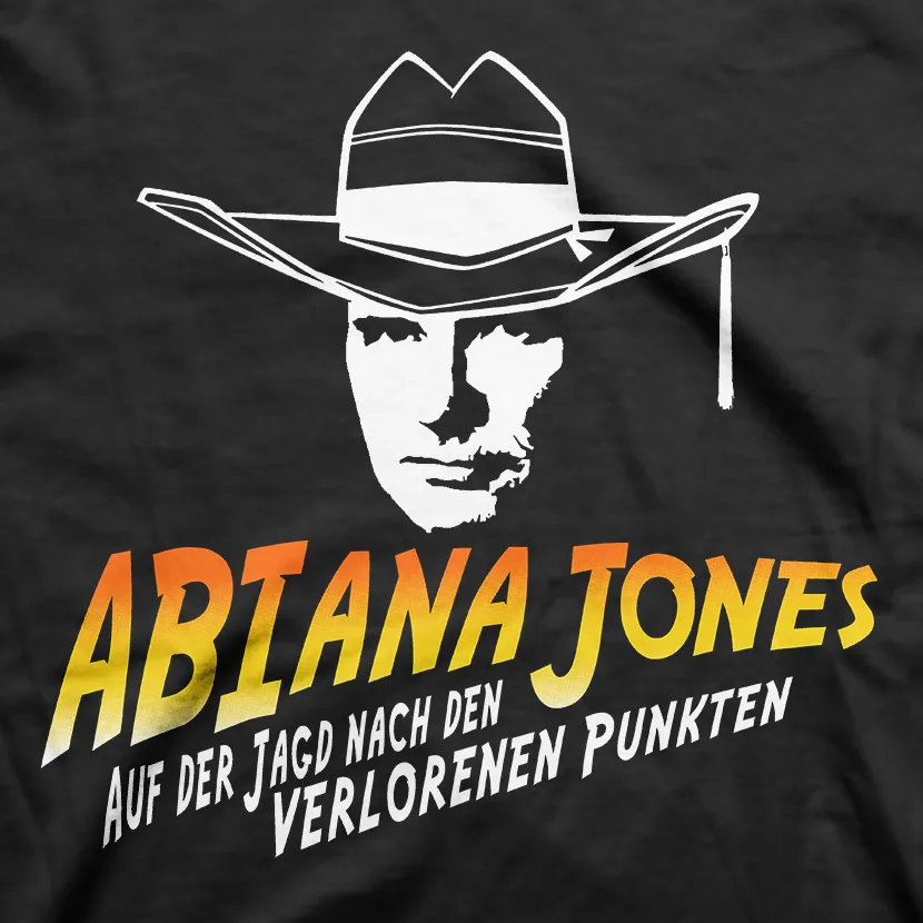 tshirt_mit_abiana_jones_design Abiana Jones - Auf der Jagd nach den verlorenen Punkten design