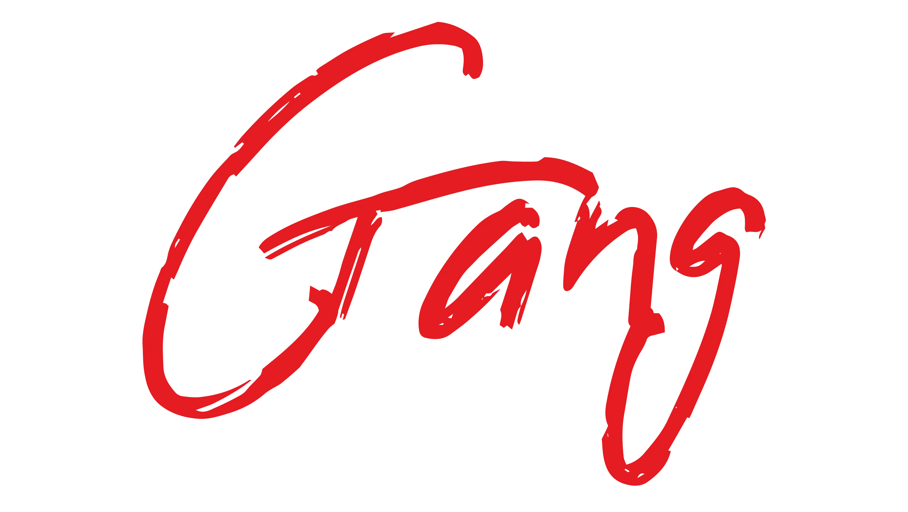 Schwarzer Hintergrund mit weissen Blockbuchstaben CHIPDS und rotem Schriftzug GANG darunter ABSCHLUSS 20XX in Weiss und vier kleine Symbole