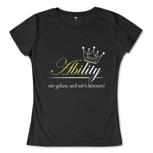 Goldene, geschwungene Schrift "Abi" neben der Jahreszahl "2017" auf weißem Hintergrund.