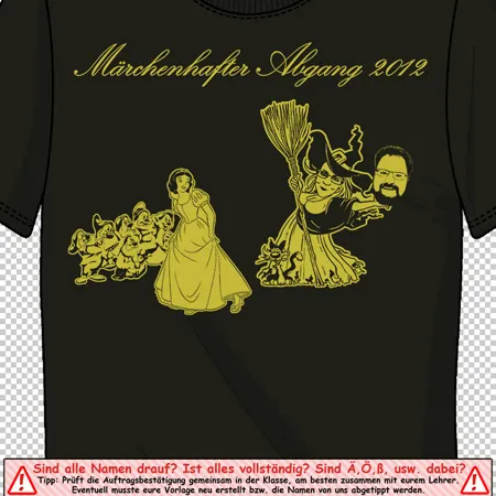 schwarz_t_shirt_mit_maerchenmotiv Märchenhafter Abgang design