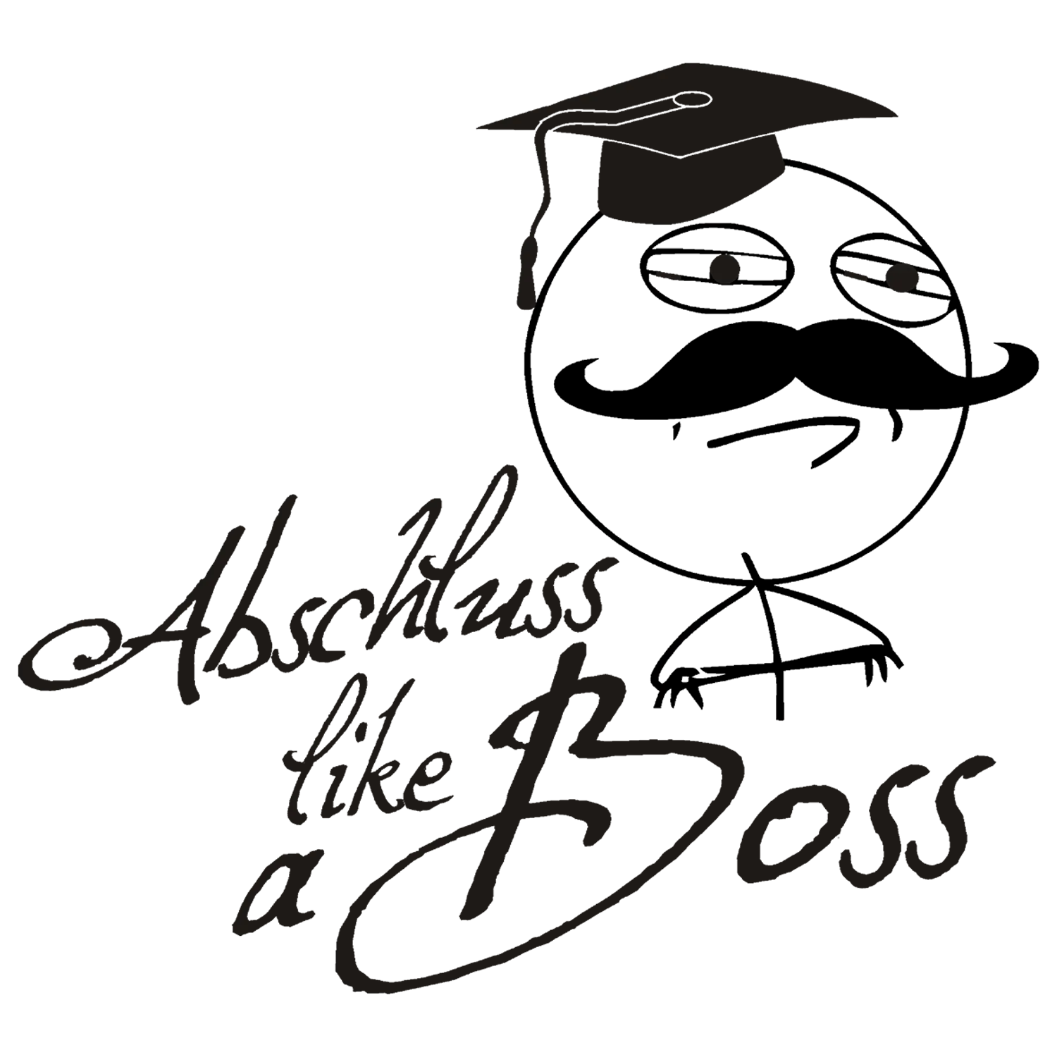 abstrakte_schattensilhouette Abschluss like a Boss design