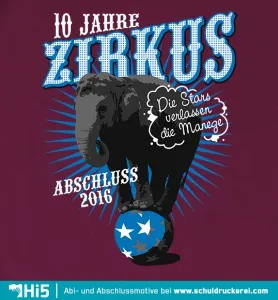 10_jahre_zirkus_elefant_auf_ball 10 Jahre Zirkus design