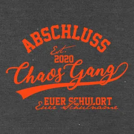 Schwarze Silhouette mit dem Schriftzug 'Ever Schulname' in weißer kursiver Schrift.