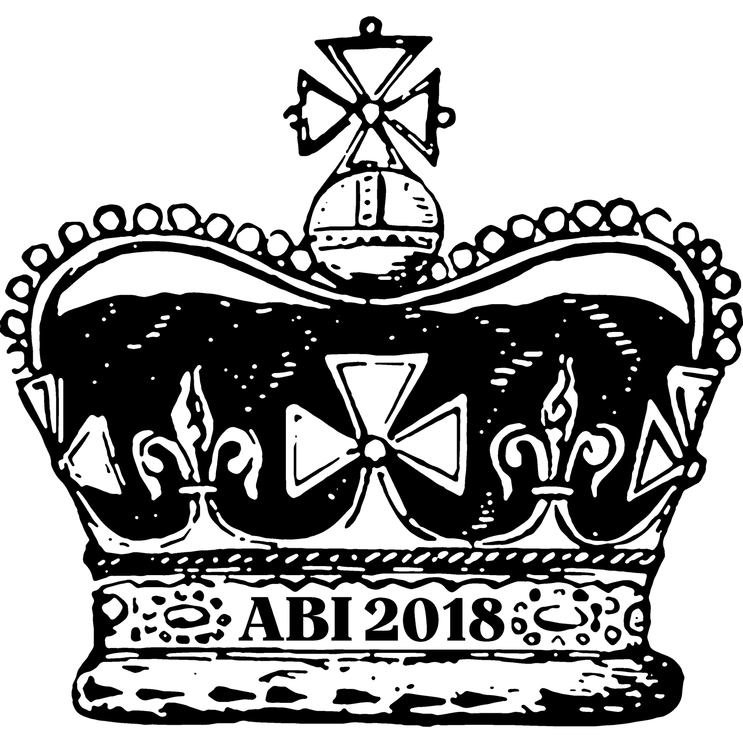 Schwarzes Kreuz aus Pixeln auf transparentem Hintergrund.