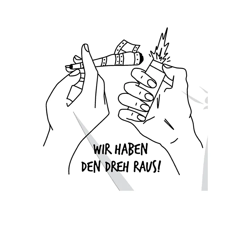 zwei_haende_zigarette_feuerzeug Wir haben den Dreh raus design