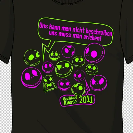 abschlussklasse_2011_shirt_design uns kann man nicht beschreiben uns muss man erleben design