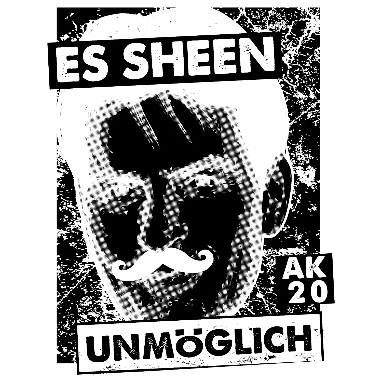 monochrome_portrait_with_text_and_numbers es sheen unmöglich design