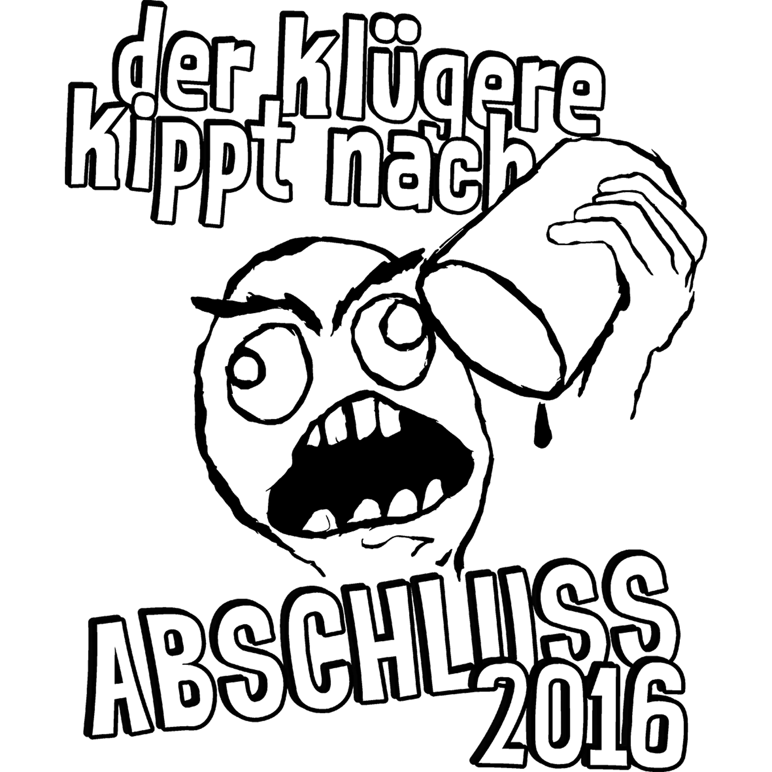 schwarze_silhouette_text_abschluss_2016 der Kluegere kippt nach design