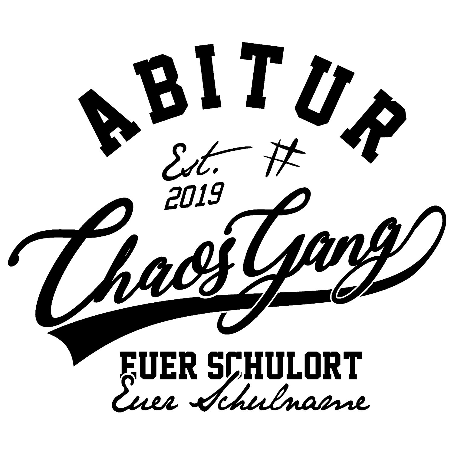 abstraktes_schwarzes_formenspiel Abi Chaosgang design