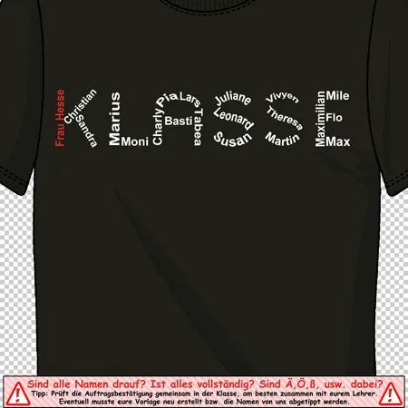 t_shirt_mit_namen Klasse design