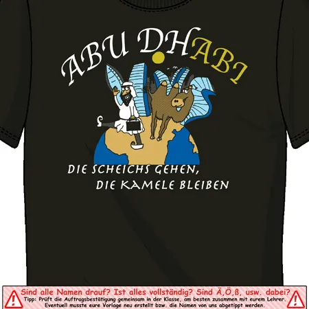 Abu Dhabi - Die Scheichs gehen, die Kamele bleiben! design