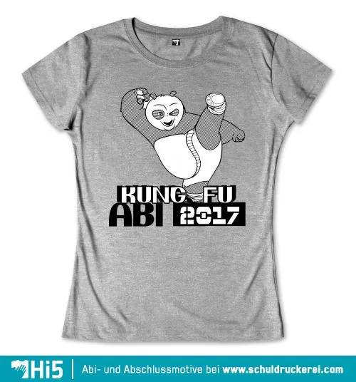 Grafik eines animierten Pandas in einer Kung-Fu-Pose mit dem Text "KUNG FU 2017".
