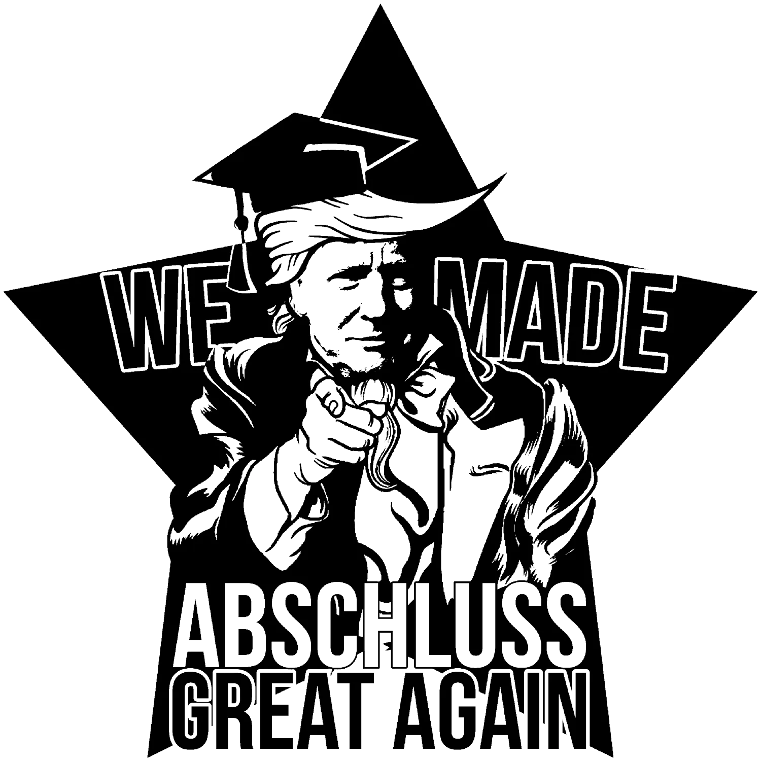 abschluss_great_again Great Again Kopf design