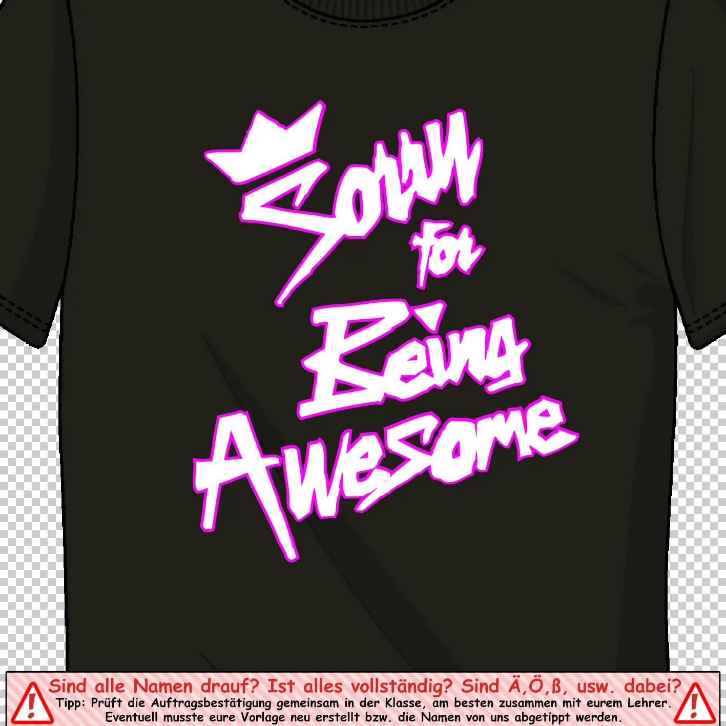 Sorry for being awesome