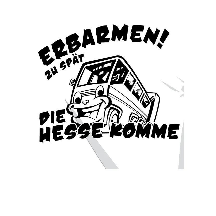 comic_stil_bus_mit_text Erbarmen! Zu spät die Hesse komme design