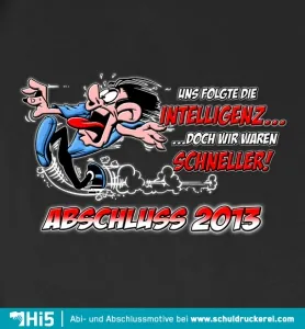abschluss_2013_karikatur_shirt_design Folgte die Intelligenz design