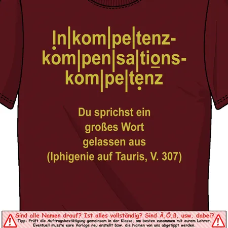inkompetenzkompemsationskompetenz!