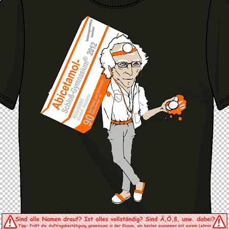 tshirt_design_schulabschluss Abicetamol bei Fieber und Schmerzen design