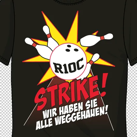 bowling_strike_tshirt_design Strike wir haben sie alle weggehauen design