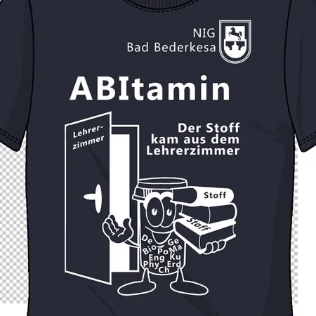 abschluss_shirt_design Abitamin der stoff kam aus dem lehrerzimmer design