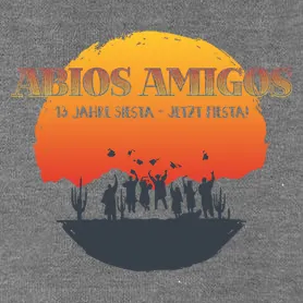 Digital-Logo von 'Rios Amigos' mit Silhouette von Vögeln und Bergen.