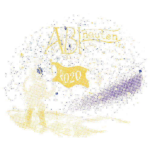 Astronaut in einem Raumanzug hält eine Fahne mit der Aufschrift "2020" auf einem klaren Sternenhimmel Hintergrund.